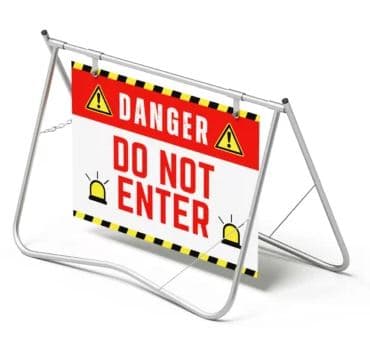 Signage Swing Stand with Dibond (ACP)Panel