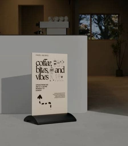 Signage Stand Plastic Water Base with Corflute / Water Base Stand with Corflute