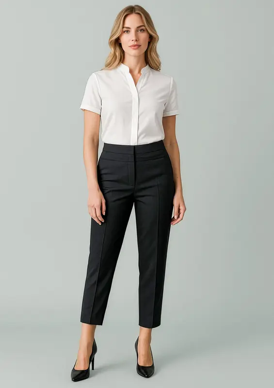 Renew Womens 7/8 Mid-Waist Slim Leg Pant