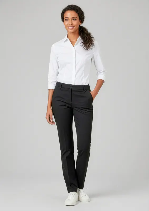 Comfort Waist Womens Straight Leg Pant