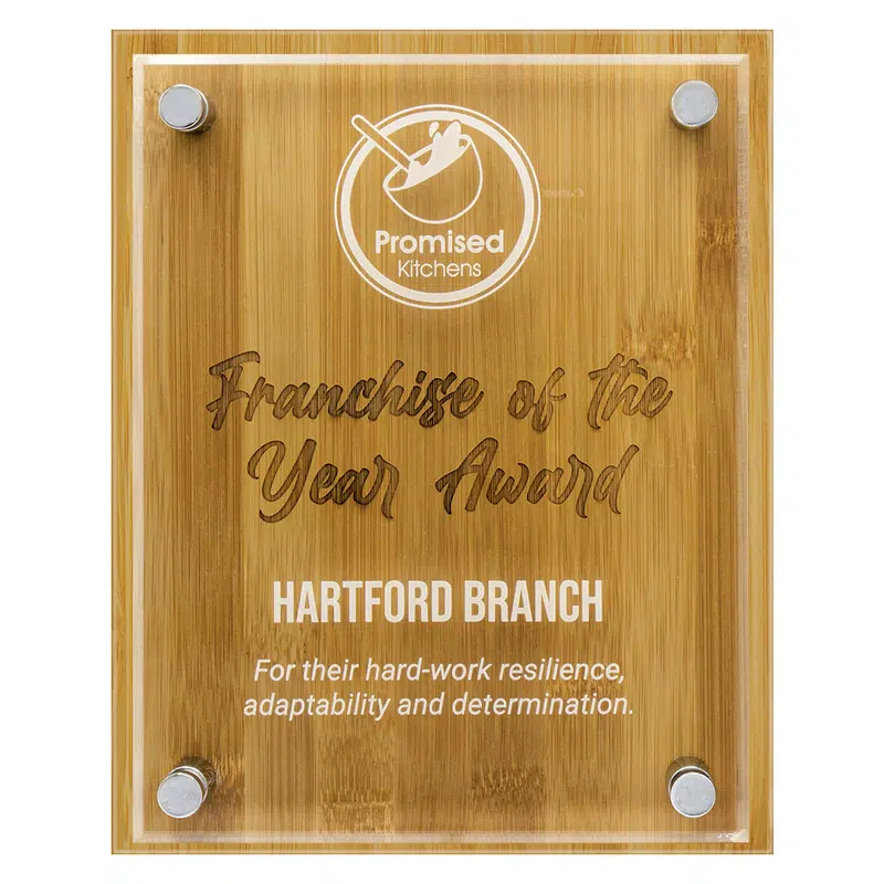 Bamboo Floating Plaque 250mm