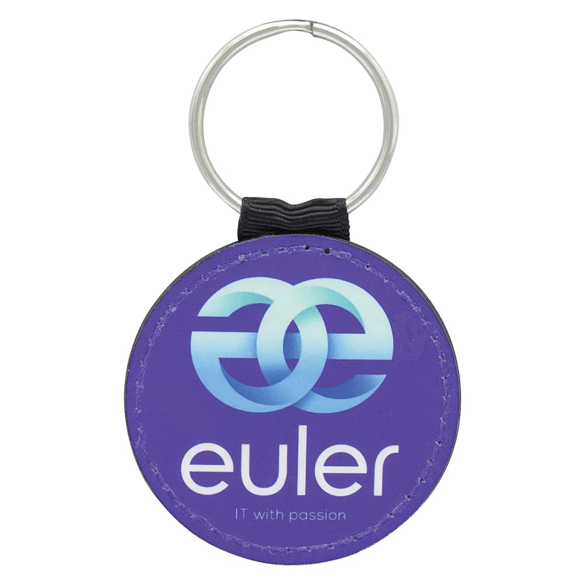 Leather Keychain - Colour 50mm