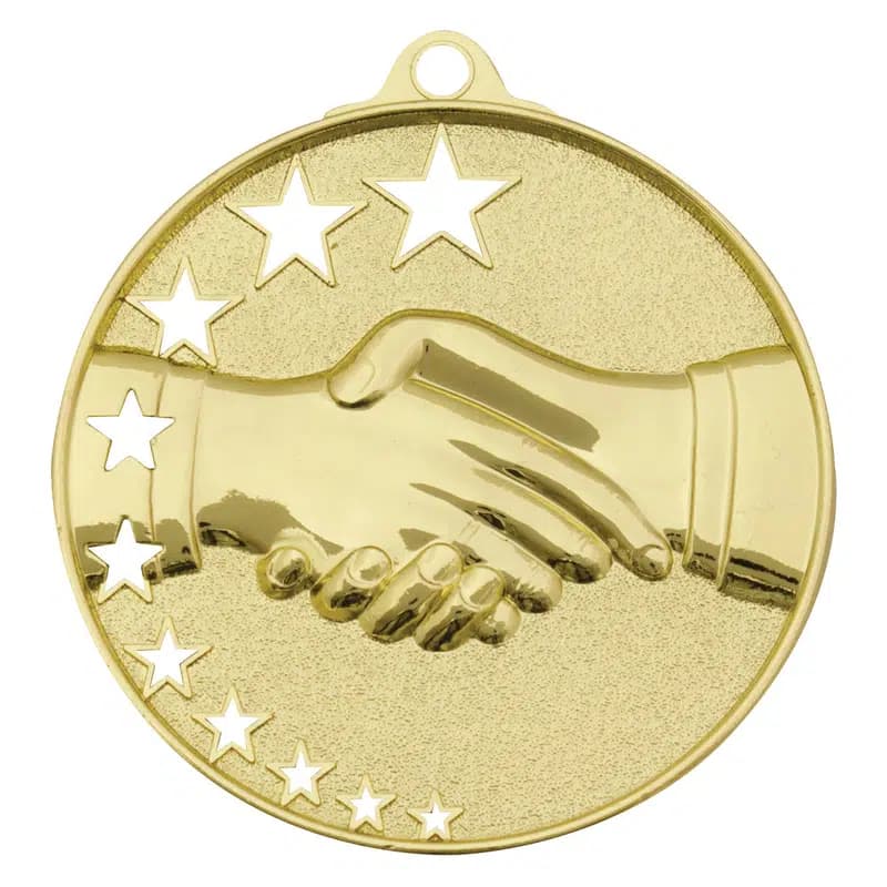 Handshake Stars Gold