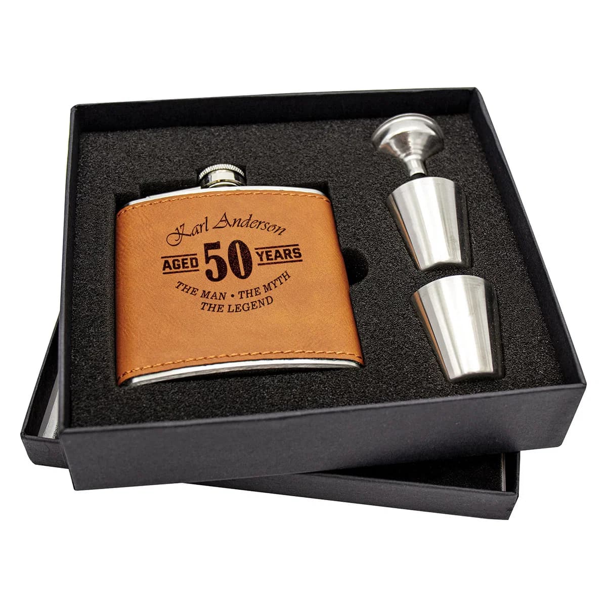 Flask Gift Box with Cups 175mm