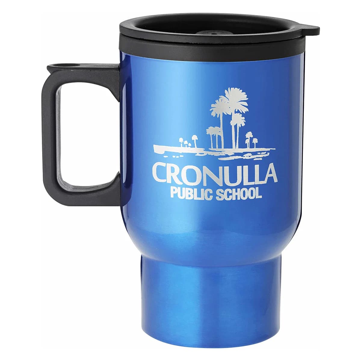 Blue Travel Mug with Handle 470ml